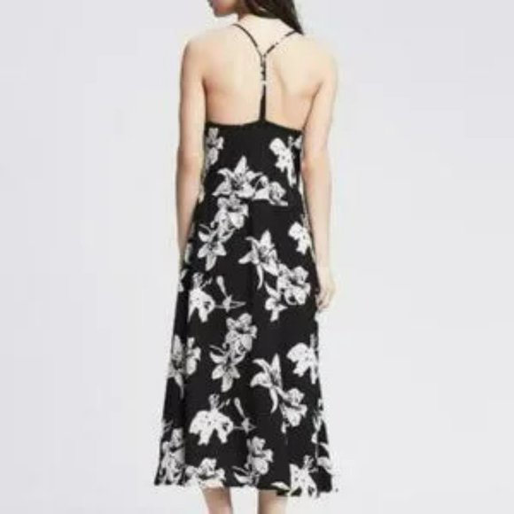 Banana Republic Summer Halter Dress Lily Print - Picture 2 of 4